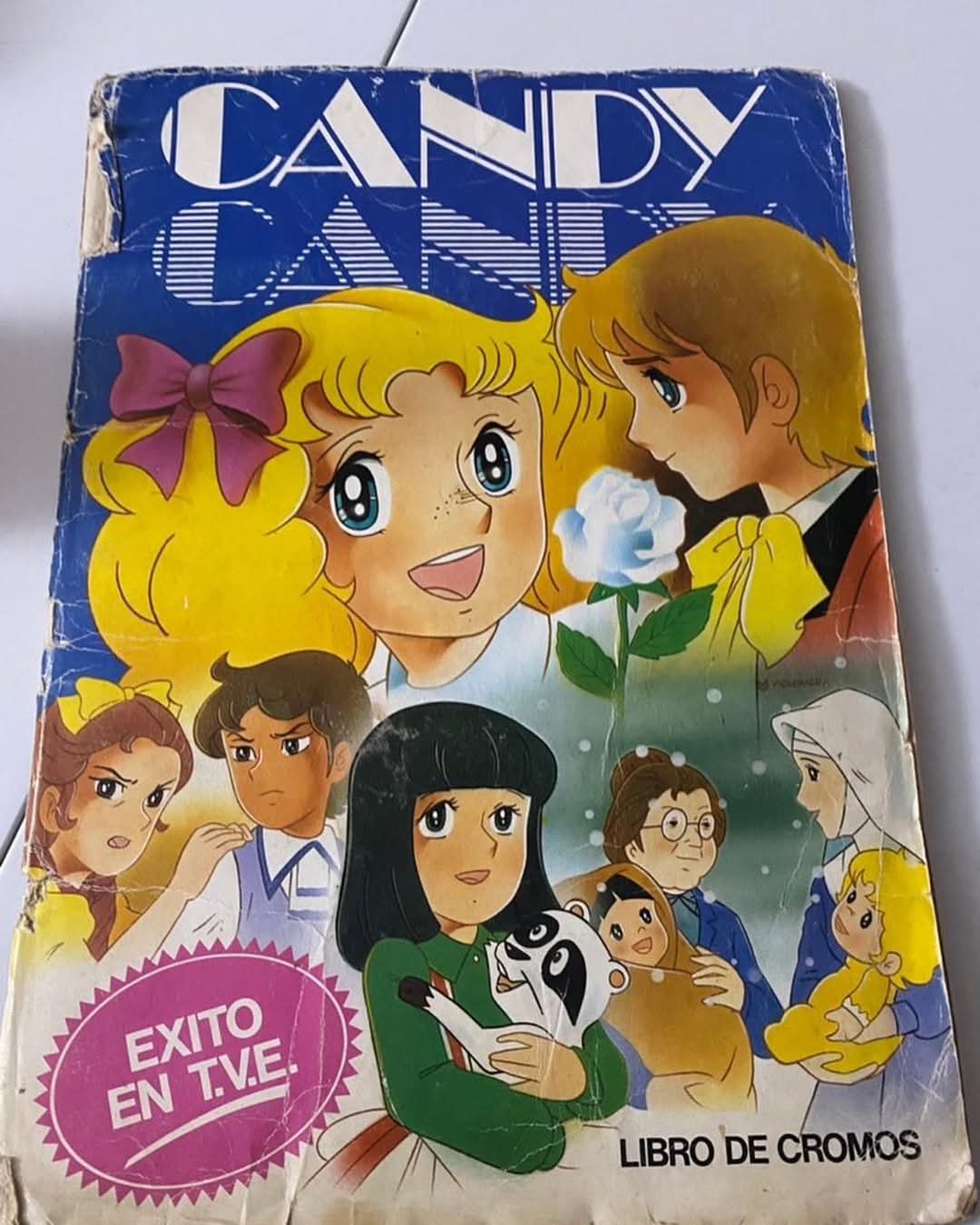 Álbum de cromos de Candy Candy.