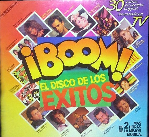 Portada del recopilatorio ¡Boom! El disco de los éxitos.