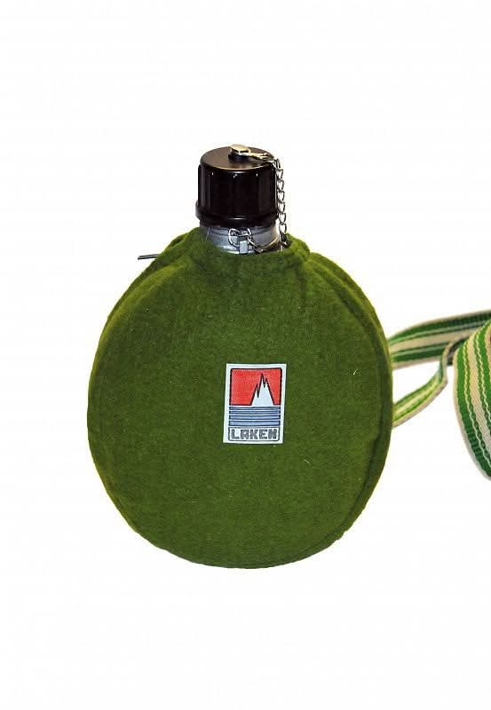 Cantimplora forrada de fieltro verde de Laken.