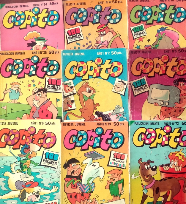 Varias portadas de la revista juvenil Copito.