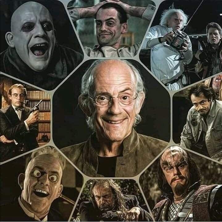 Collage de personajes interpretados por Christopher Lloyd