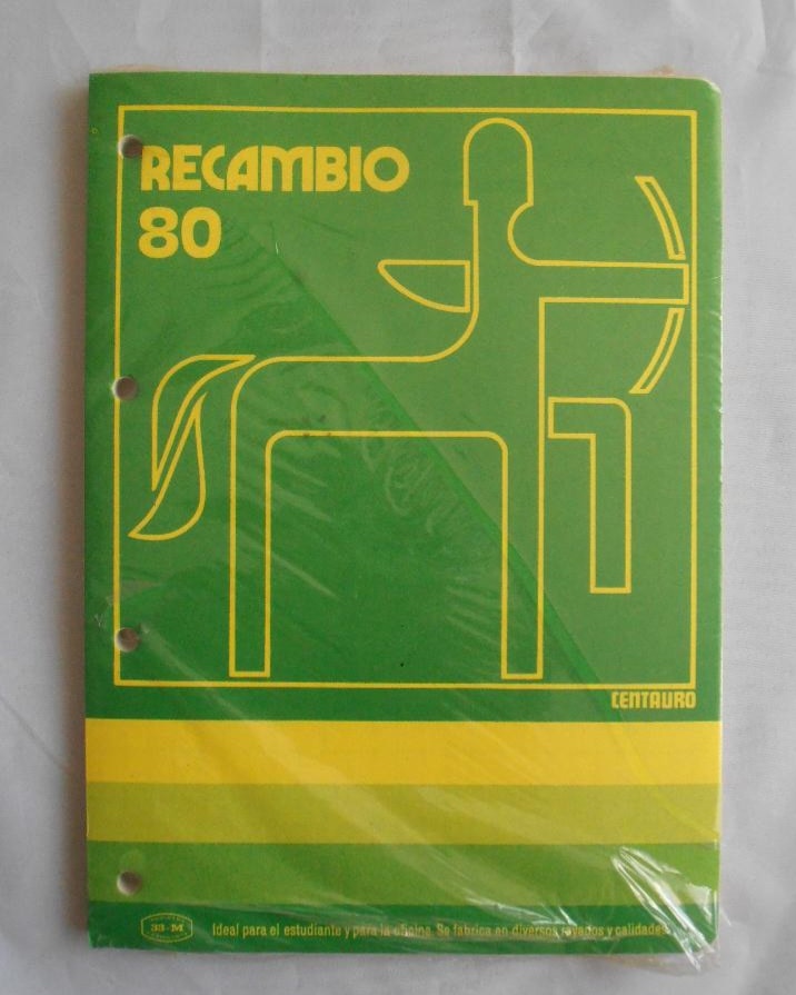 Paquete de recambio de hojas de 80 hojas