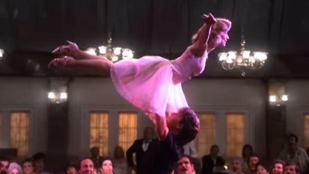 Escena del salto final de la película Dirty Dancing