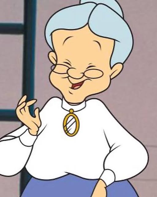 La abuelita de los dibujos de Piolín