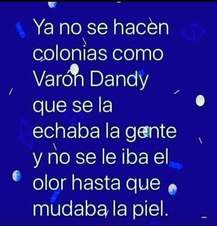 Texto blanco sobre fondo azul sobre la colonia Varón Dandy.