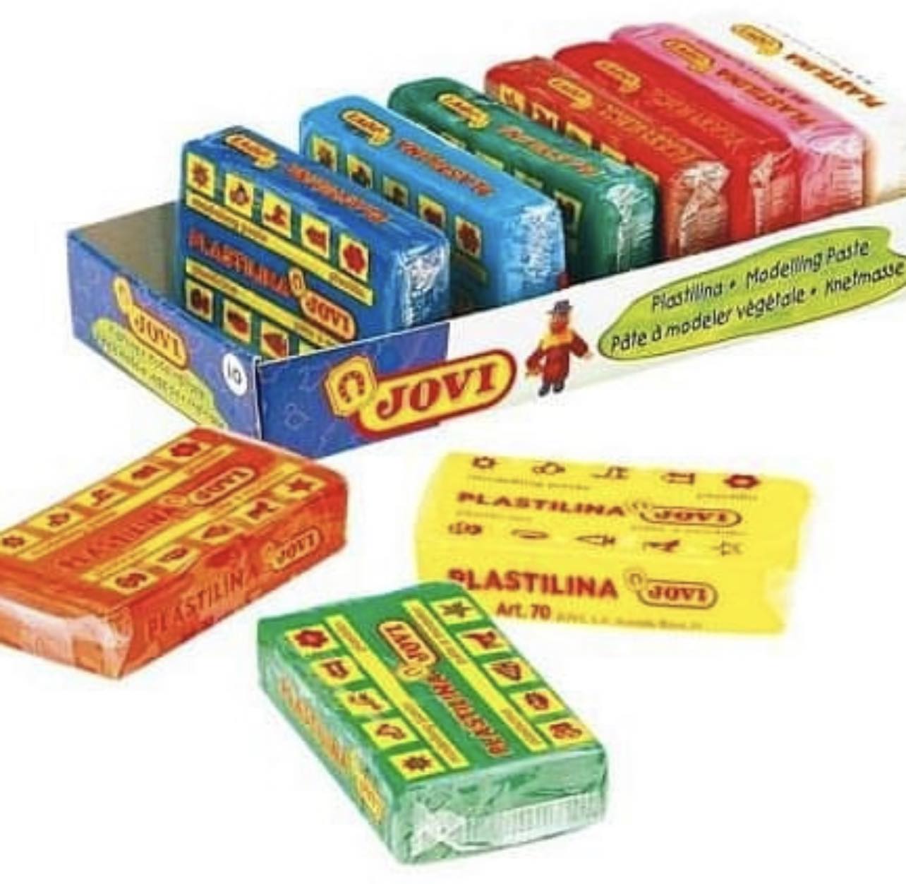 Barras de plastilina Jovi de colores