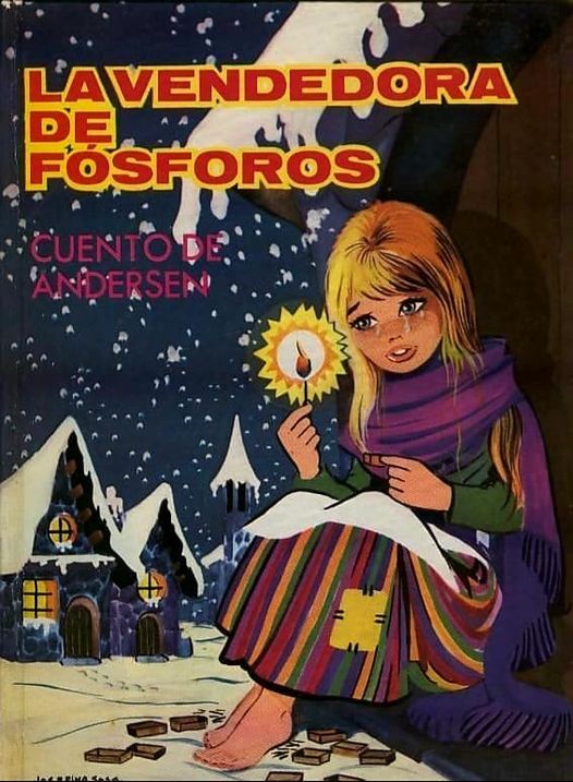 Portada del cuento La vendedora de fósforos.