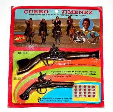 Blíster de trabuco y pistola de Curro Jiménez.