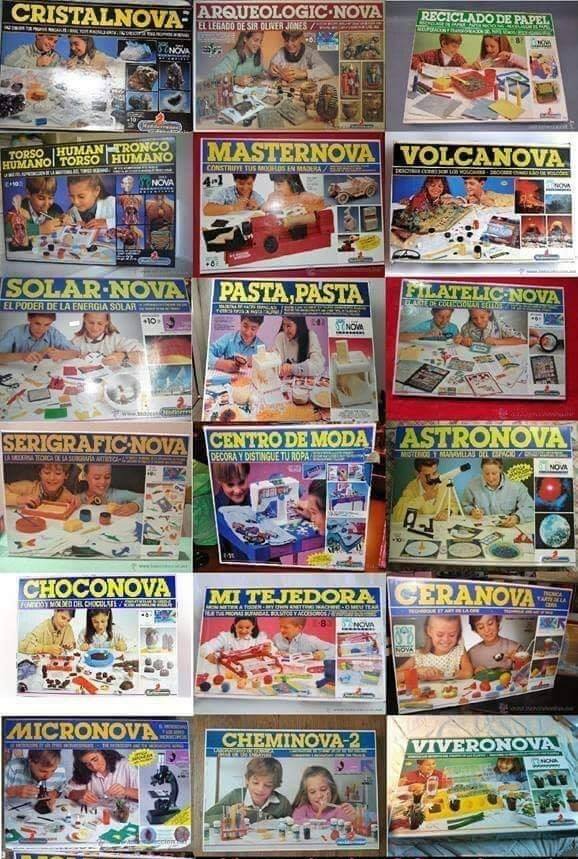 Cajas de juegos educativos de la serie Nova.