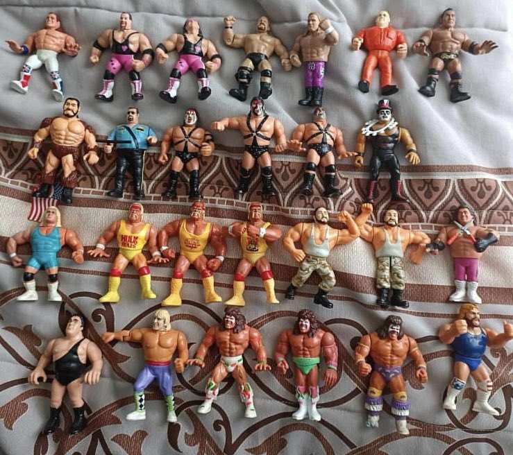 Colección de muñecos de luchadores de Pressing Catch