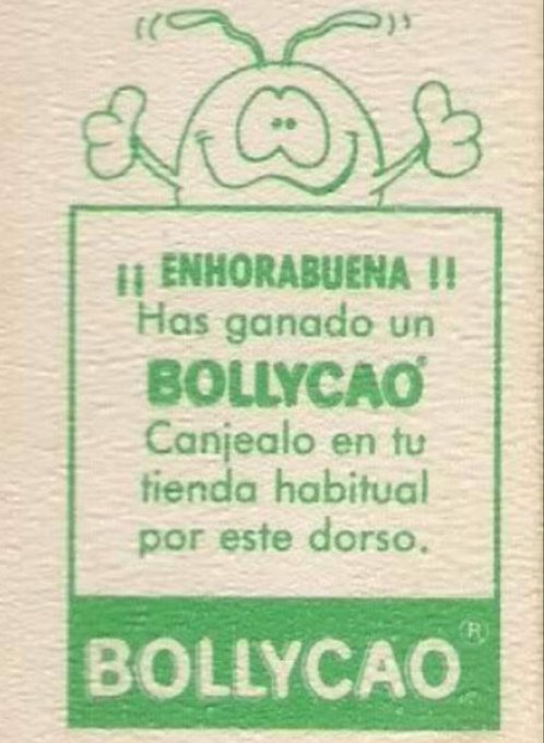 Vale de premio de Bollycao.
