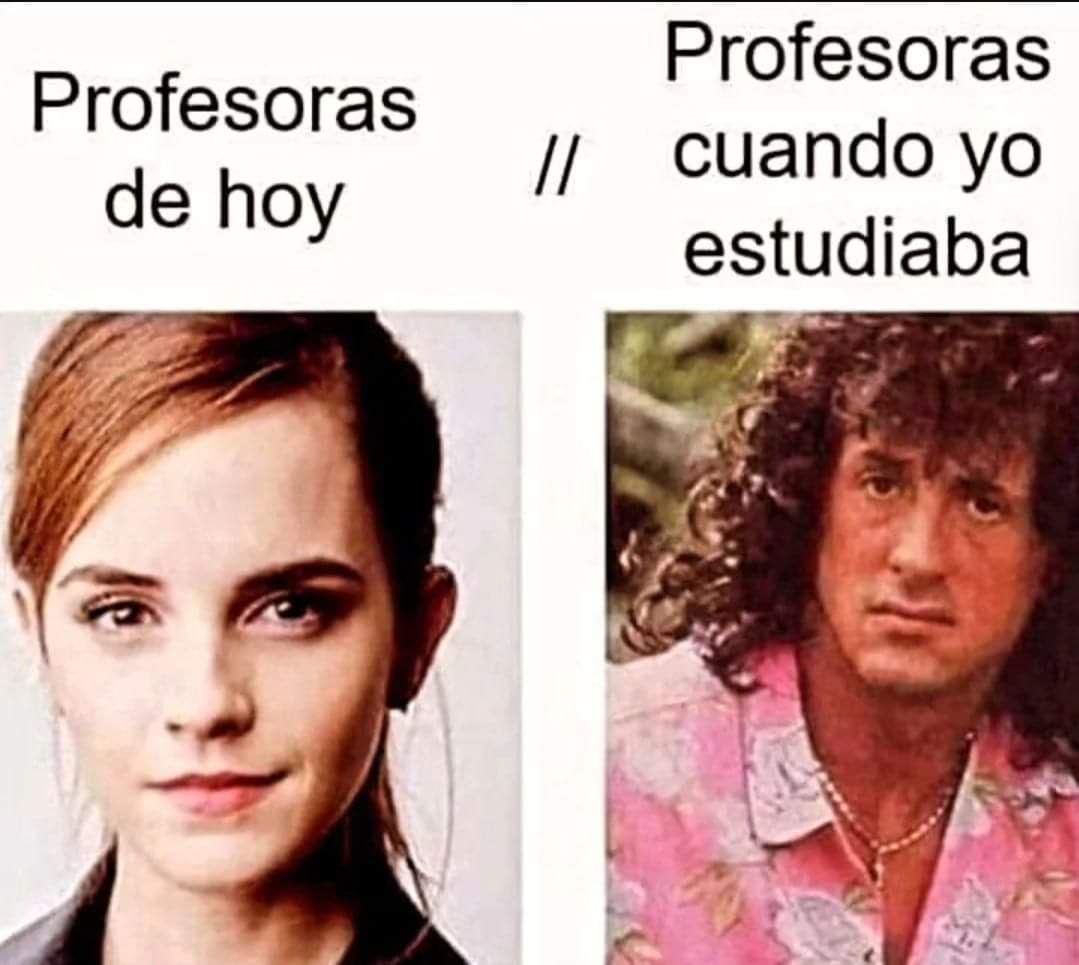 Dos fotos: a la izquierda, una mujer joven pelirroja; a la derecha, un hombre con melena rizada y camisa rosa de flores.