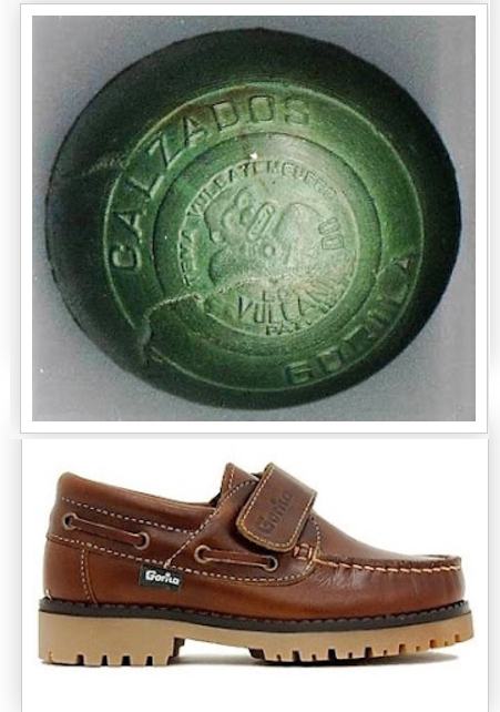 Zapato náutico Gorila y suela verde con la marca.